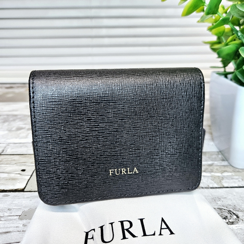 NIB Furla Classic Trifold Leather Wallet